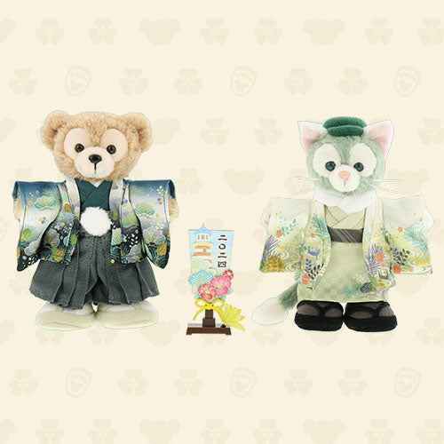 [現貨] 東京迪士尼海洋限定！2024新年特別版 限量版 Duffy & Gelatoni 和服公仔一套  SH0138