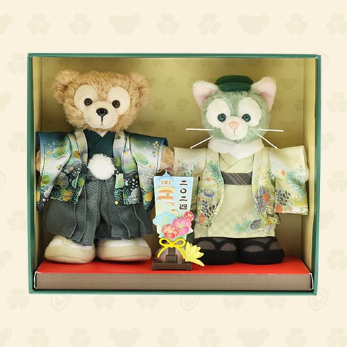 [現貨] 東京迪士尼海洋限定！2024新年特別版 限量版 Duffy & Gelatoni 和服公仔一套  SH0138