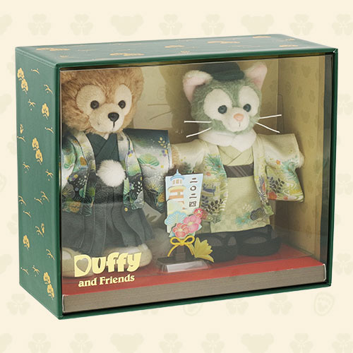 [現貨] 東京迪士尼海洋限定！2024新年特別版 限量版 Duffy & Gelatoni 和服公仔一套  SH0138