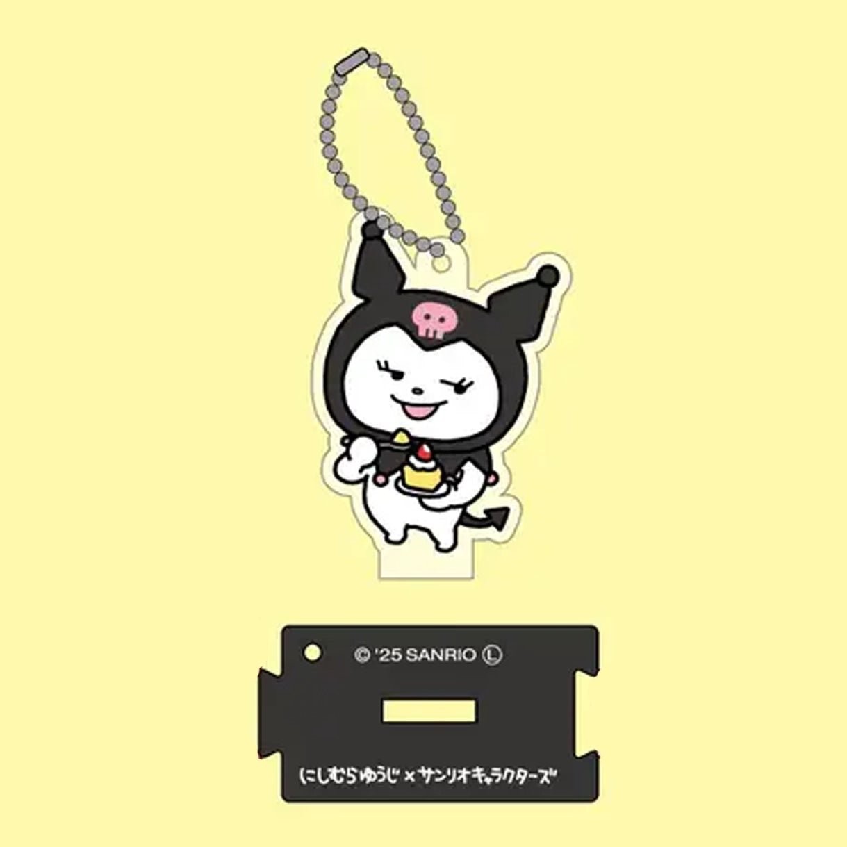[現貨] 西村裕二(にしむらゆうじ) x Sanrio- Kuromi小立牌鎖匙扣 -B SRIO0024