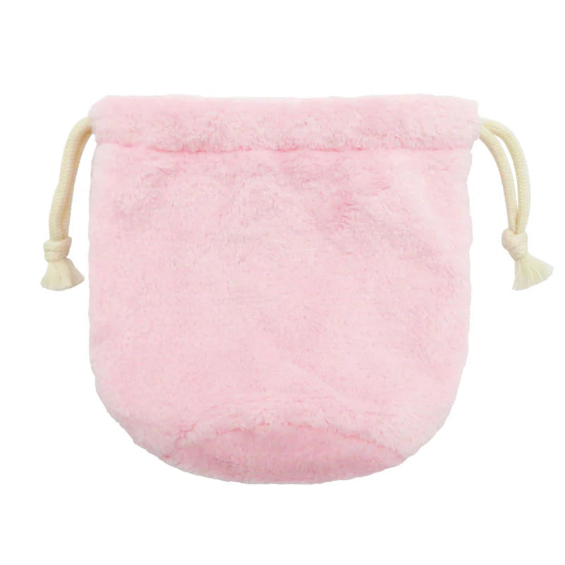 [In Stock] Chiikawa ~ Cute Pink Bear Plush Drawstring Bag SCH0932