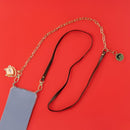 [現貨]パンどろぼう麵包小偷 ~ POP-UP限定- 皮革X金屬鍊子 多層次手機斜背帶 SBB0119