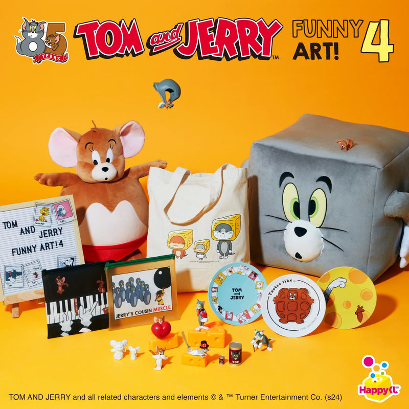 [現貨] Tom and Jerry - 85週年紀念Funny Art 4一番賞-E賞 透明貼紙組（5枚入；B）  STJ0160