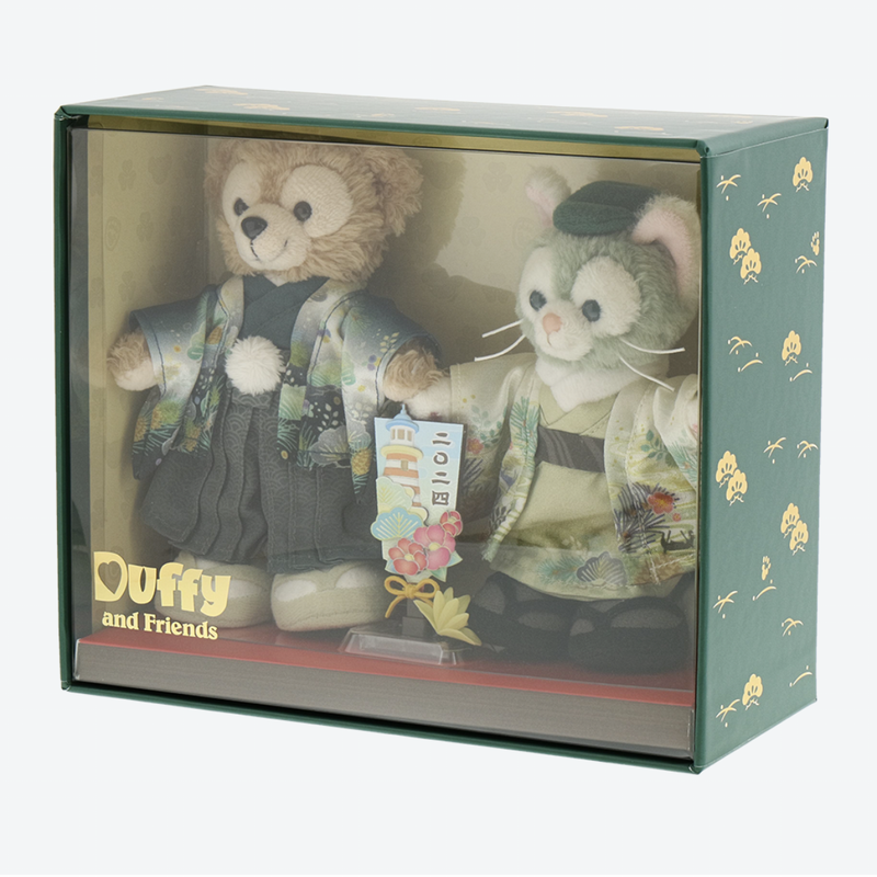 [現貨] 東京迪士尼海洋限定！2024新年特別版 限量版 Duffy & Gelatoni 和服公仔一套  SH0138