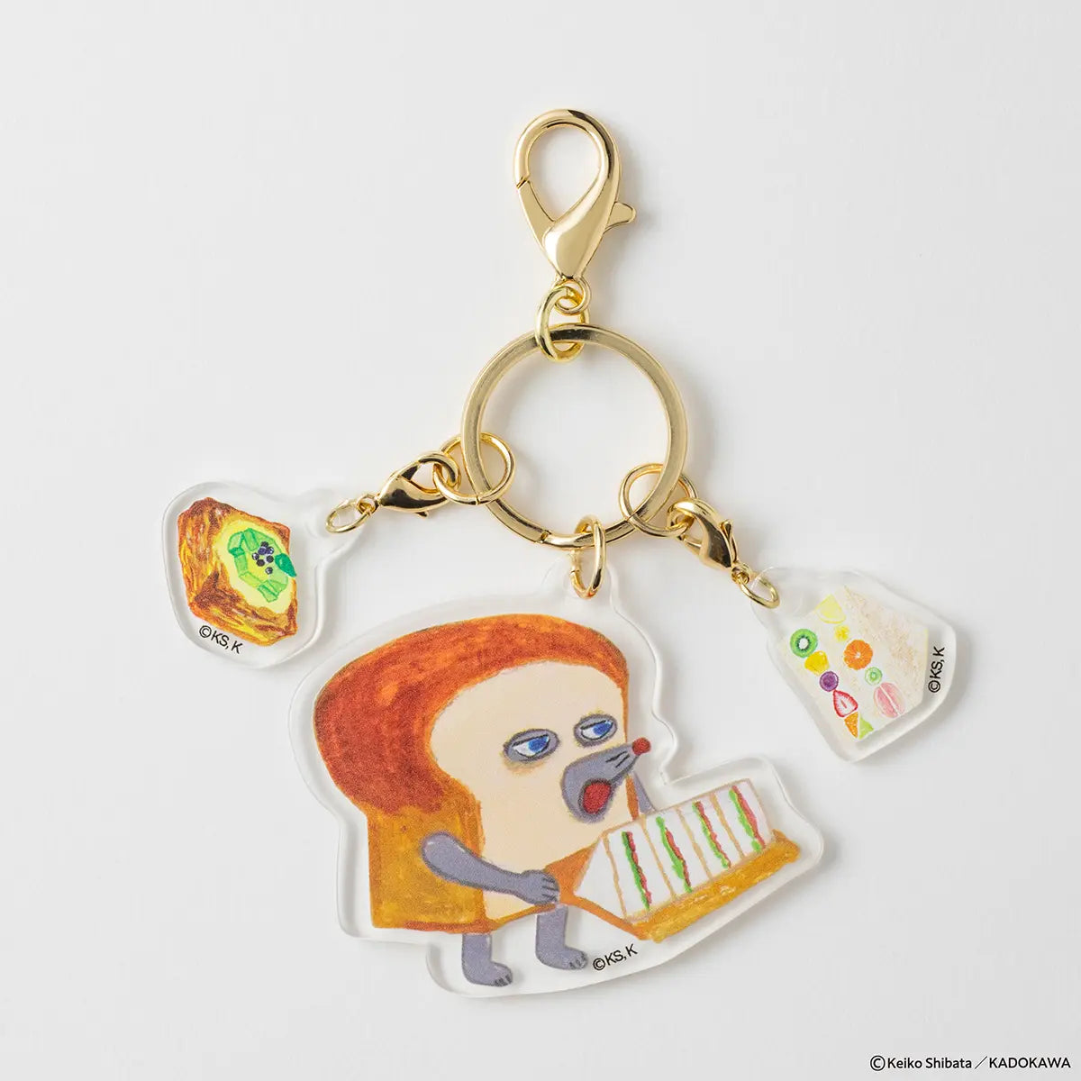 [現貨]パンどろぼう麵包小偷 ~ POP-UP限定- 亞克力3連扣鎖匙扣 SBB0115