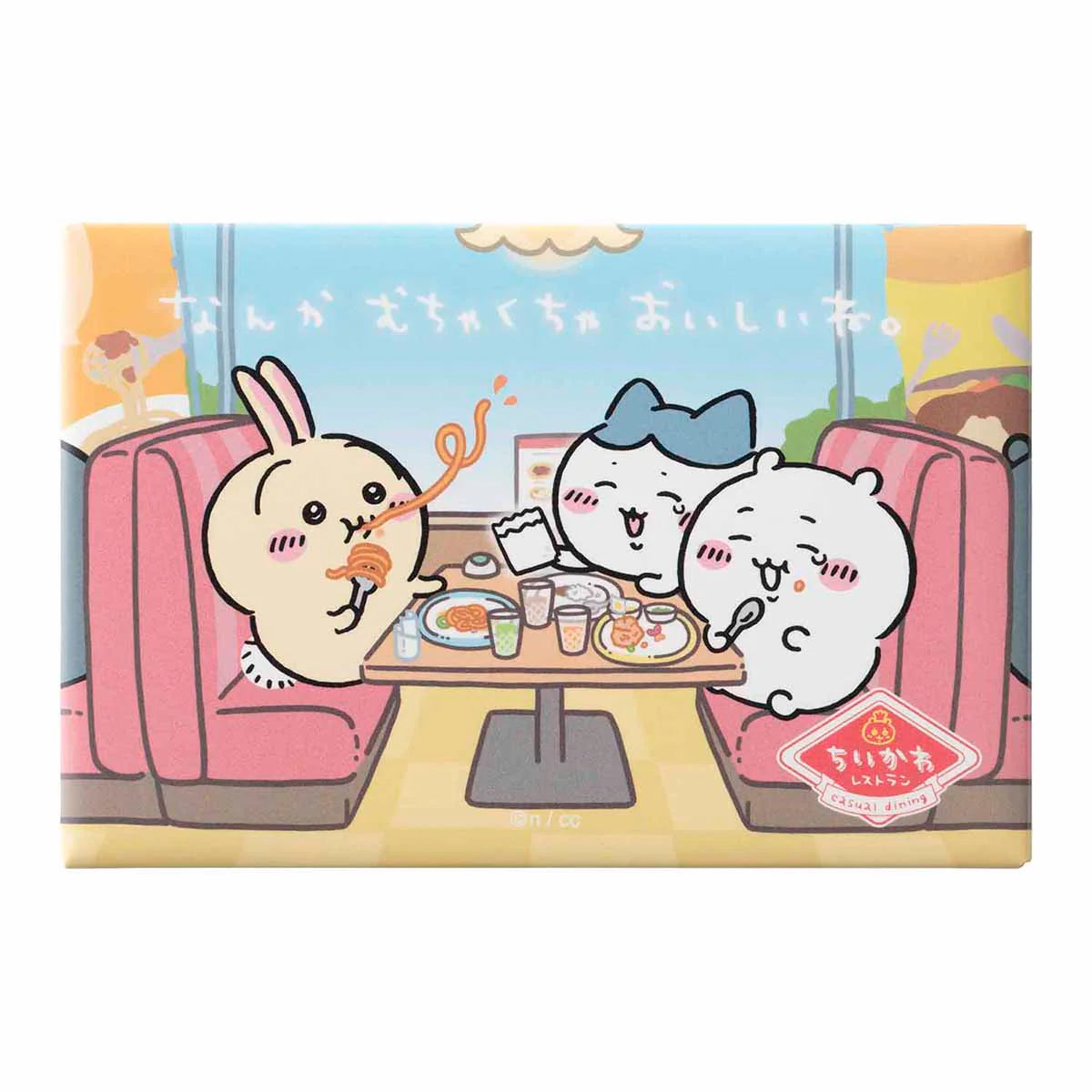 [In stock] ちいかわChiikawa-Restaurant Series～Square Magnet (なんかむちゃくちゃおいしいね.) SCH0640