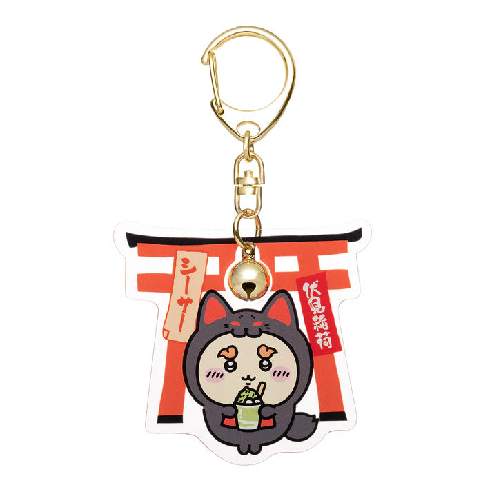 [現貨]ちいかわChiikawa-伏見限定 附鈴鳥居鎖匙扣 シーサー  風獅爺  SCH1286