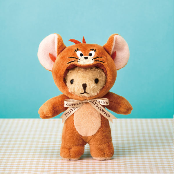 [現貨] Tom and Jerry X Tully's Coffee Jerry衣裝熊仔掛件公仔 STJ0223