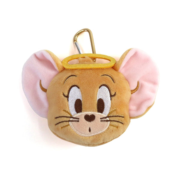 [現貨]Tom and Jerry ~天使X惡魔系列 - 天使Jerry 大頭公仔收納袋 （附爬山扣）STJ0198