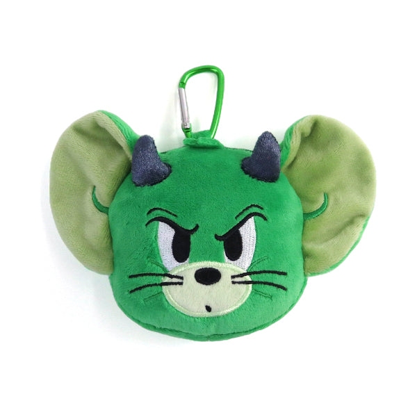 [現貨]Tom and Jerry ~天使X惡魔系列 - 惡魔Jerry 大頭公仔收納袋 （附爬山扣）STJ0199