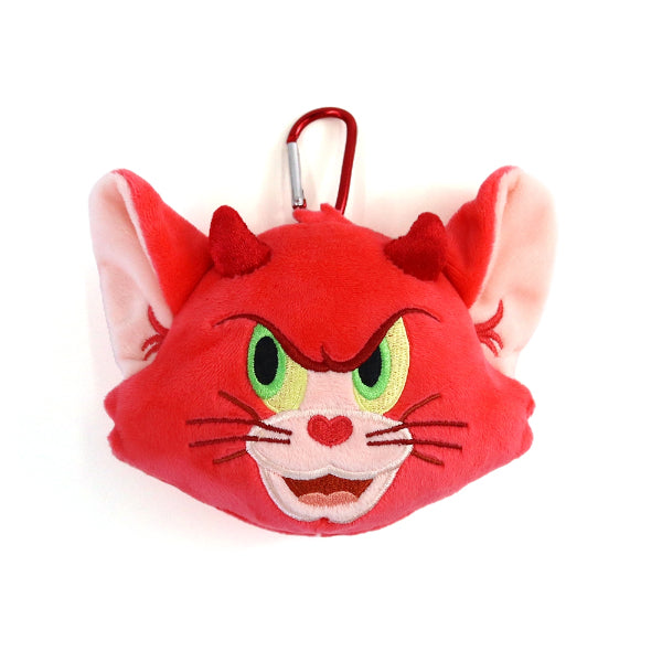 [現貨]Tom and Jerry ~天使X惡魔系列 - 惡魔Tom  大頭公仔收納袋 （附爬山扣）STJ0200