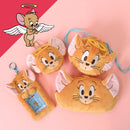 [現貨]Tom and Jerry ~天使X惡魔系列 - 天使Jerry 大頭公仔收納袋 （附爬山扣）STJ0198