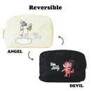 [現貨] Tom and Jerry ~天使X惡魔系列！黑白雙面小物袋 - Tom STJ0178