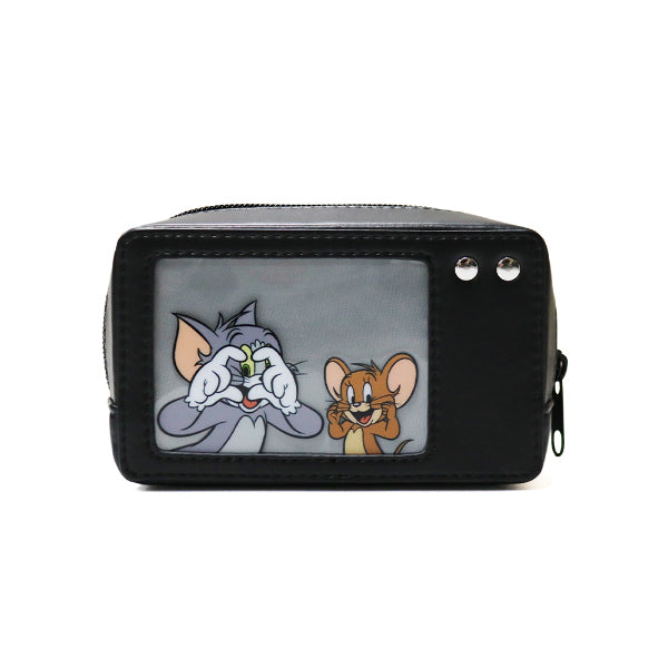 [準現貨][預5月中後到貨] Tom and Jerry ~渡假系列！相機造型小物袋 - 黑色 Tom&Jerry STJ0179