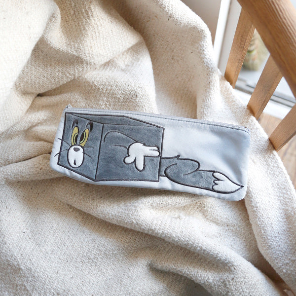 [現貨]Tom and Jerry ~造型可愛扁平收納包-Tom  STJ0194