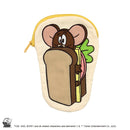 [現貨]Tom and Jerry ~扁平三明治刺繡圖案收納包-Jerry STJ0196