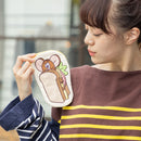 [現貨]Tom and Jerry ~扁平三明治刺繡圖案收納包-Jerry STJ0196