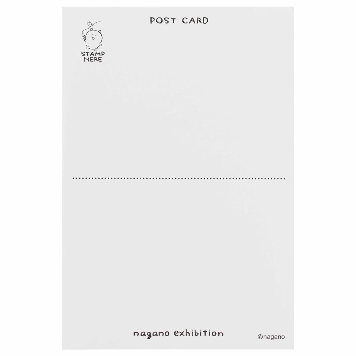 [In stock] Chiikawa Chiikawa-NAGANO EXHIBITION series-letter printing POSCARD-comics-スケート Chapter SCH0962