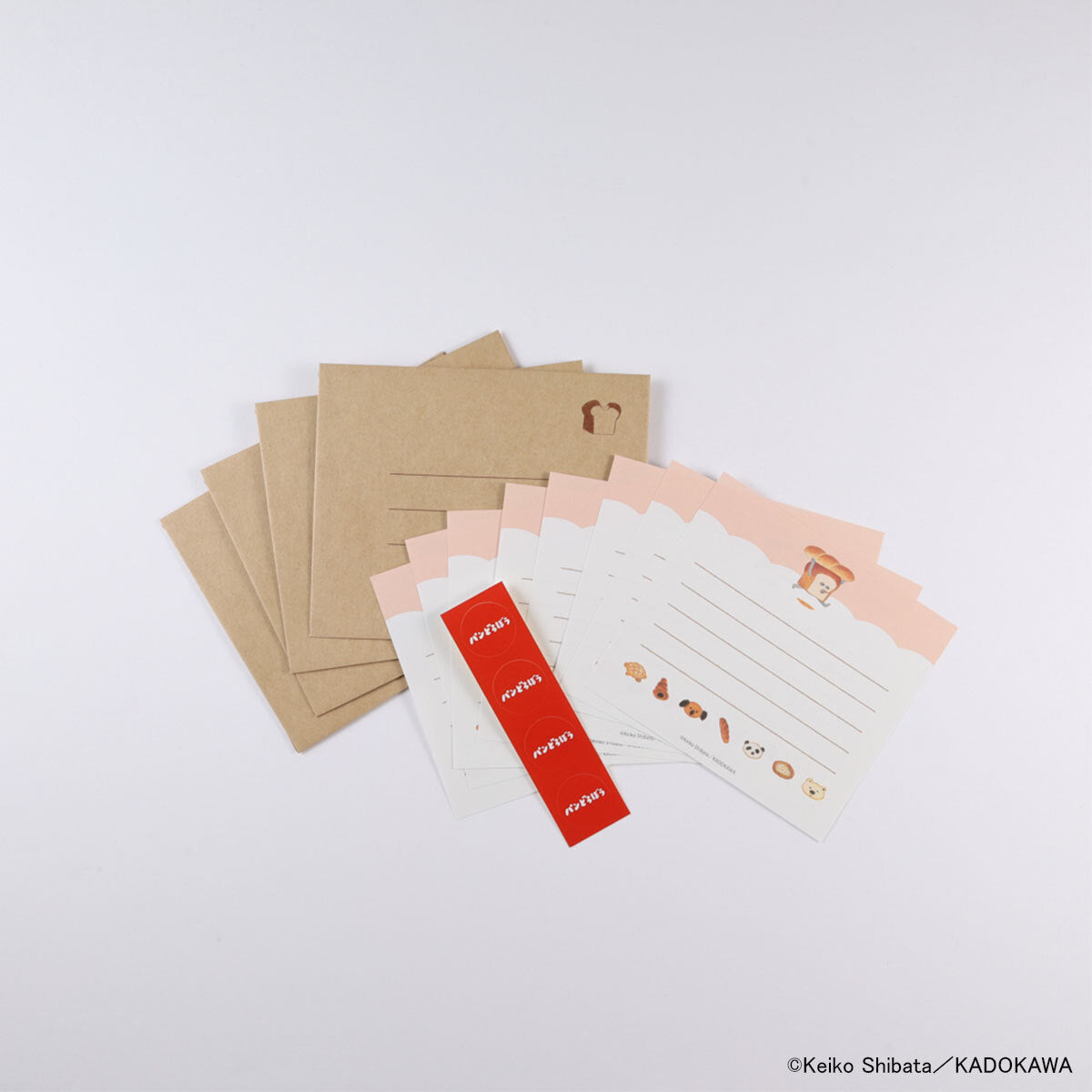 [現貨] パンどろぼう麵包小偷 信紙信封套裝組 (麵包排排站) SBB0246