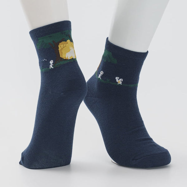 [現貨] 幽靈公主-樹精短襪（23-25cm）SD0056