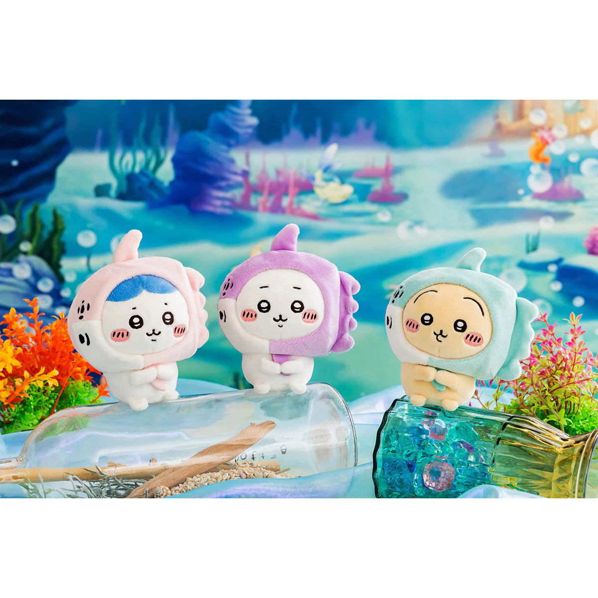 [現貨] ちいかわChiikawa 水族館系列～ハチワレ 小八貓 翻車魚！造型公仔掛件 SCH0696