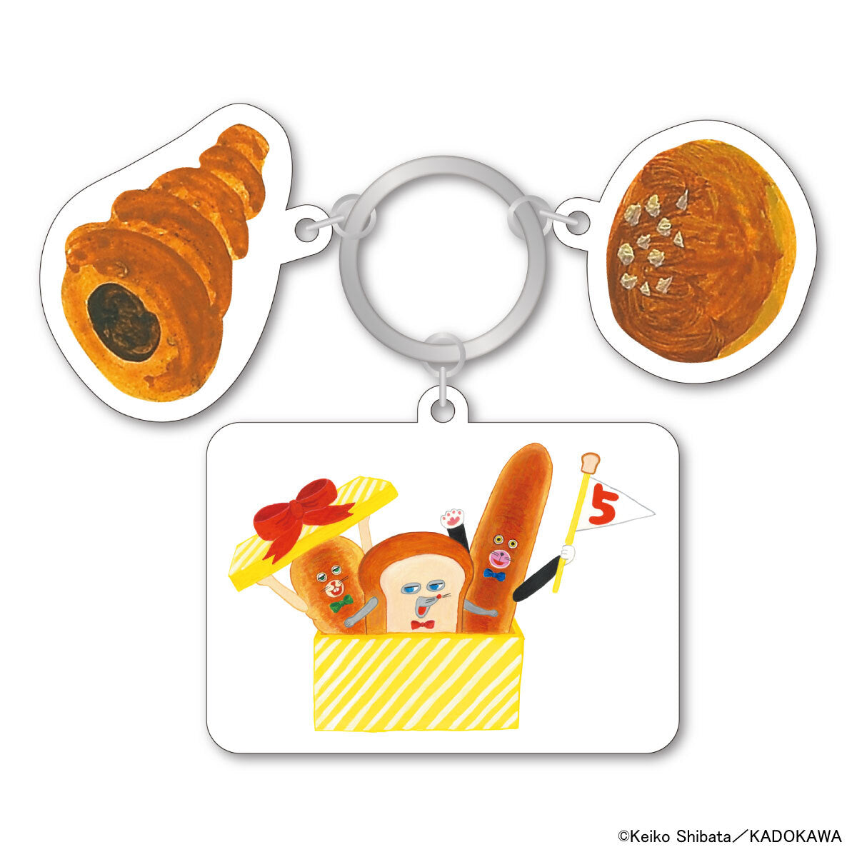 [現貨] パンどろぼう麵包小偷-麵包小偷5周年限定系列-亞克力鎖匙扣 SBB0154
