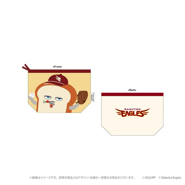 [準現貨][預9月頭到貨] パンどろぼう麵包小偷x樂天EAGLES隊聯乘- 刺繡圖案收納包SBB0231