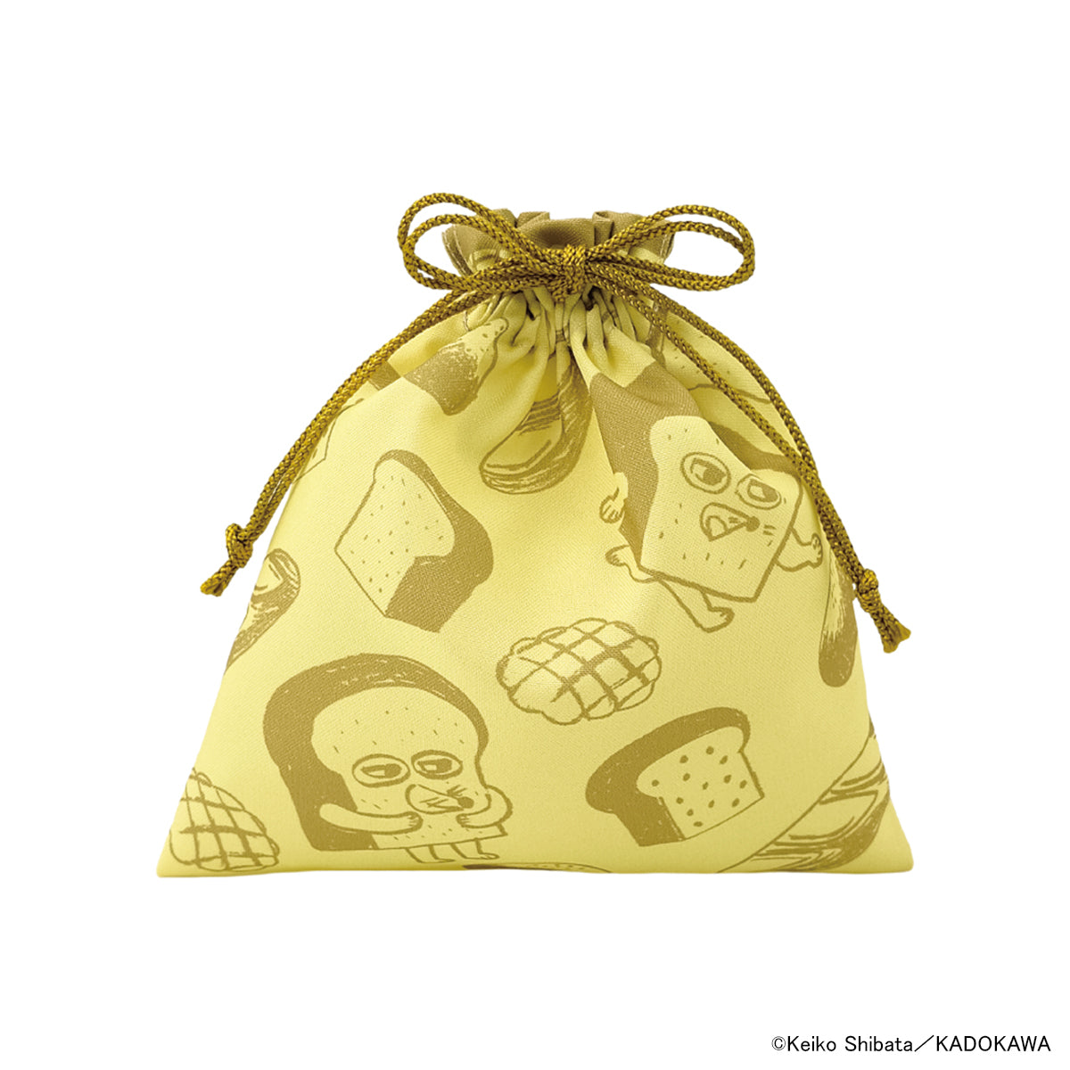 [現貨] パンどろぼう麵包小偷 POP-UP限定！索繩袋 （YELLOW）SBB0151