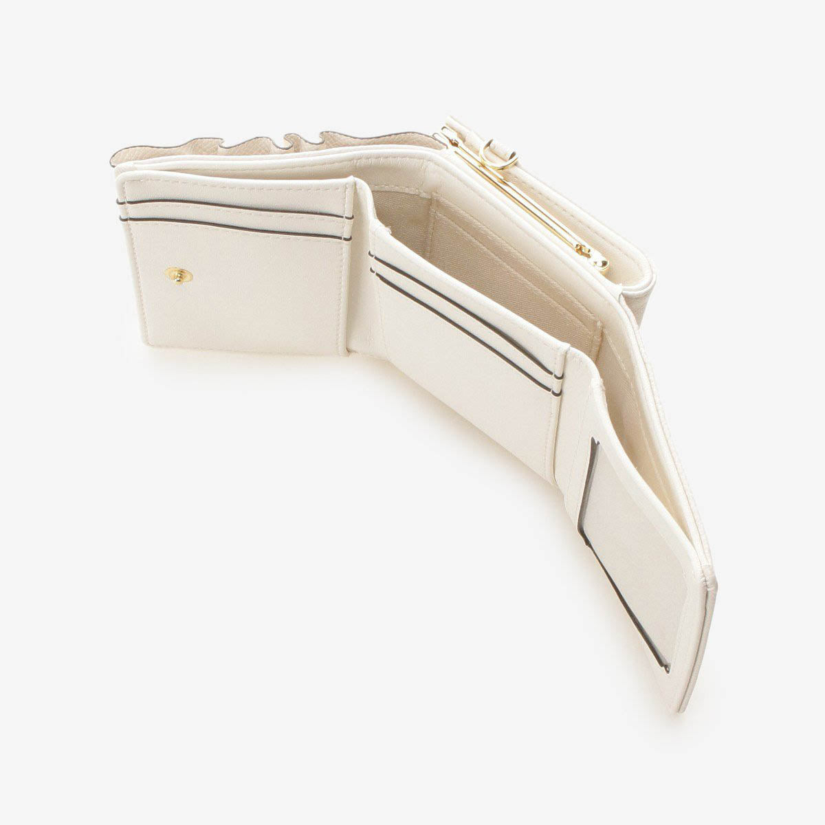 [Pre-order Item] &amp; Chouette Special Offer! Ruffled Jewelry Trifold Wallet (6 Colors Available) SNC0006