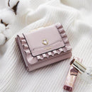 [預訂款] & chouette 推活！褶邊珠寶三折錢包（全6色）SNC0006