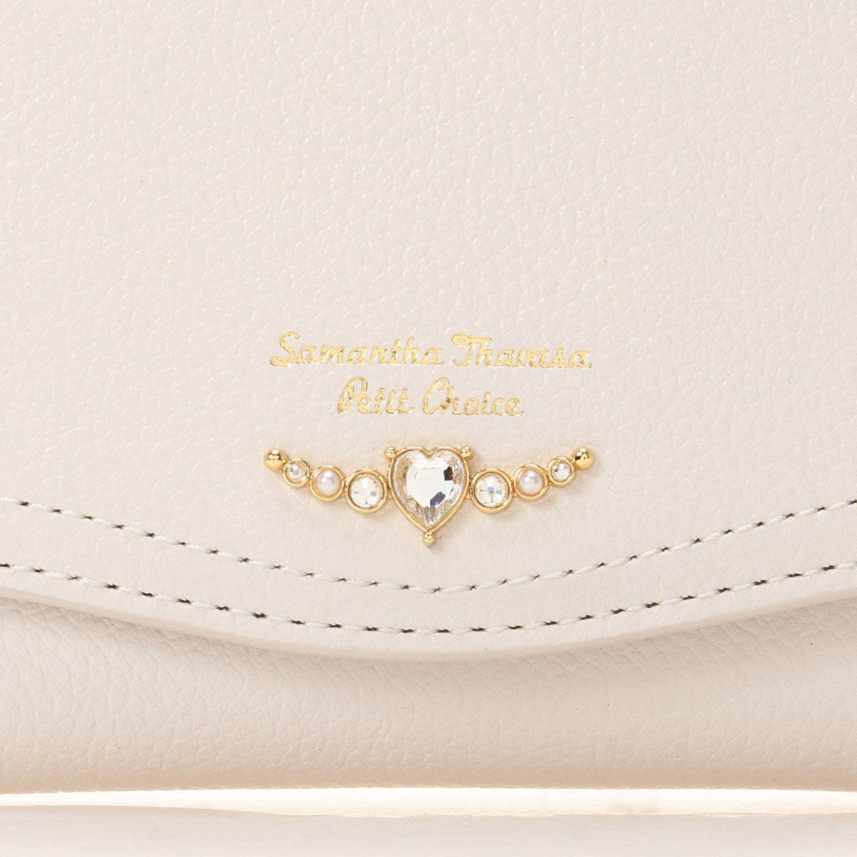 [Pre-order Item] Samantha Thavasa Petit Choice Heart-Shaped Angel Wing Short Silver Bag (4 Colors Available) SSG0087