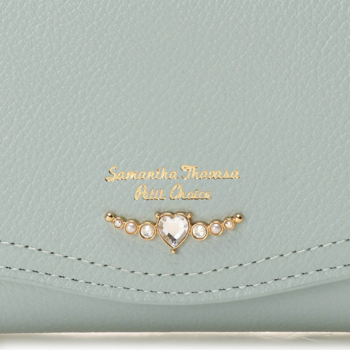 [Pre-order Item] Samantha Thavasa Petit Choice Heart-Shaped Angel Wing Short Silver Bag (4 Colors Available) SSG0087