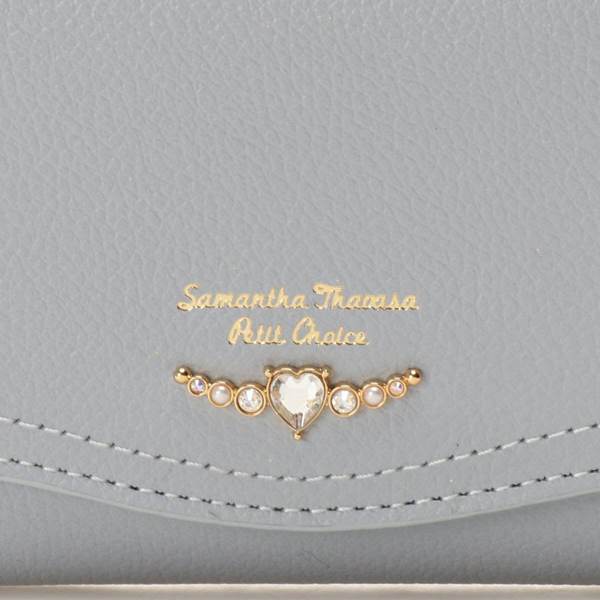[Pre-order Item] Samantha Thavasa Petit Choice Heart-Shaped Angel Wing Short Silver Bag (4 Colors Available) SSG0087