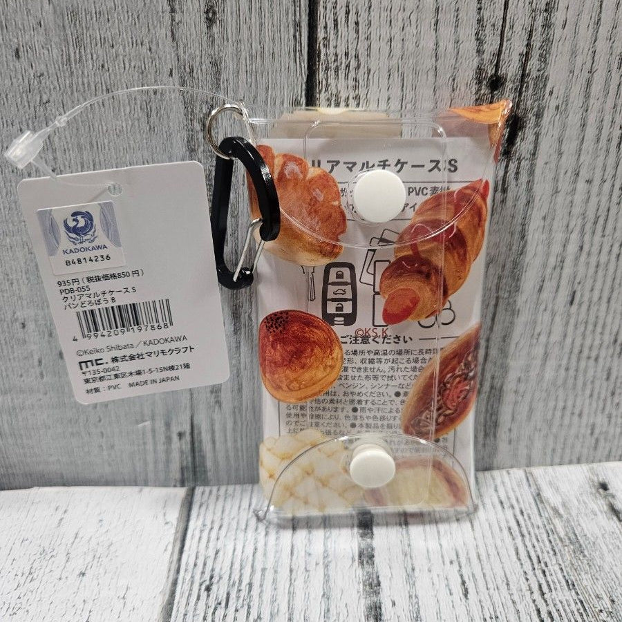 [現貨] パンどろぼう麵包小偷 ~ 透明圖案收納袋-A SBB0083