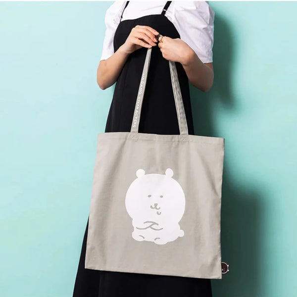 [現貨]  ナガノNAGANO 自嘲熊JOKE BEAR TOTE BAG-白熊  SNA0078