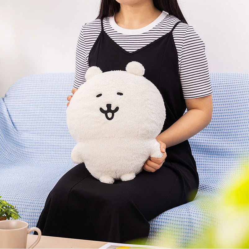 [In Stock] Nagano JOKE BEAR - Hands Hugging Fluffy Soft Large Plush Toy (Charcoal Gray) SNA0252
