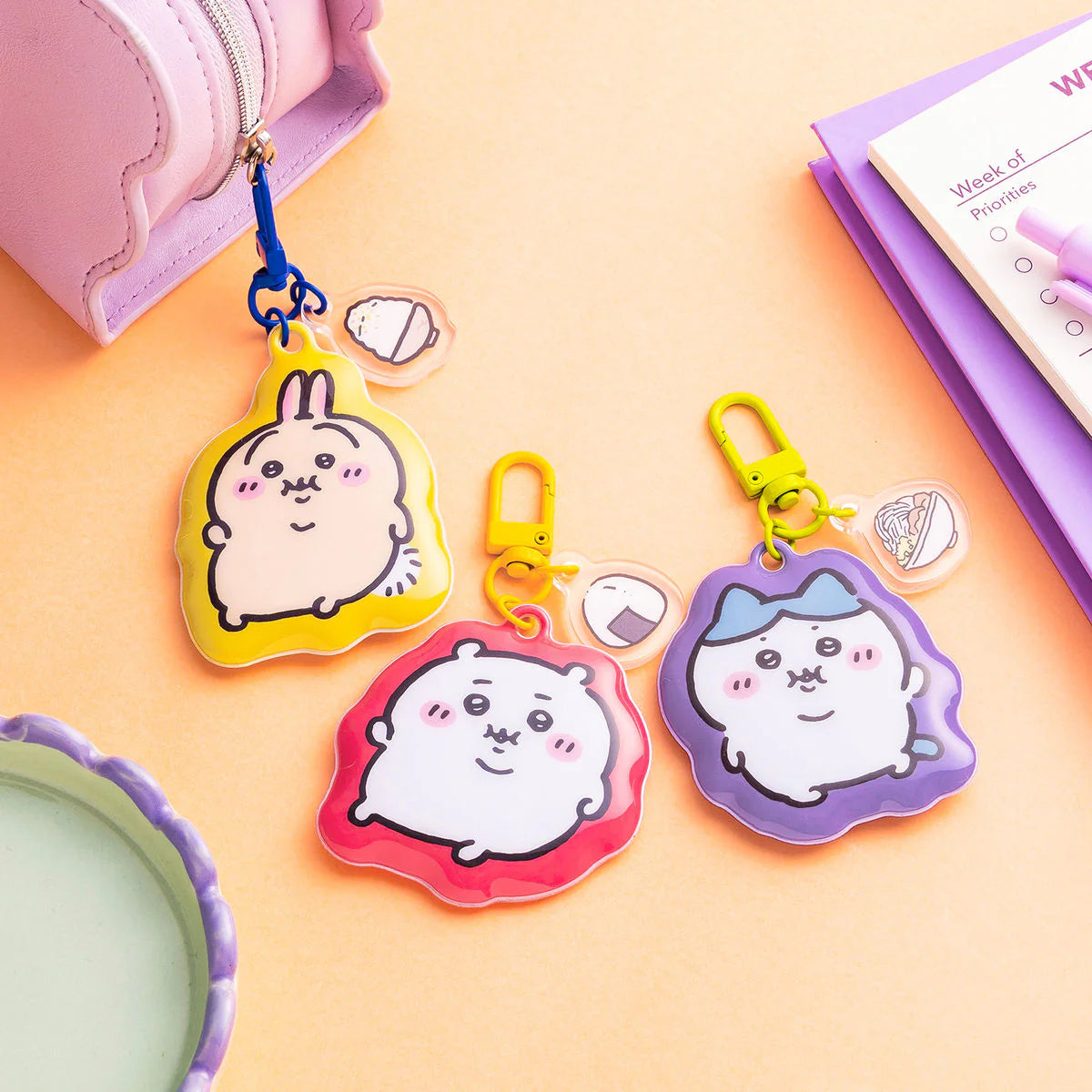 [準現貨] [2月尾-3月頭到貨] ちいかわCHIIKAWA～BOCCHARI 重量級系列-鎖匙扣ハチワレ 小八 SCH1465