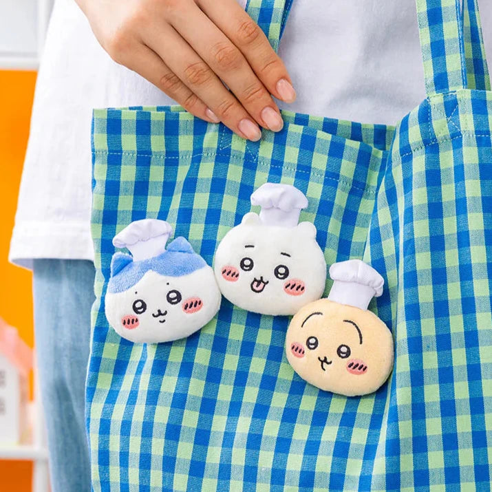 [現貨]ちいかわCHIIKAWA 餐廳系列-毛絨公仔徽章3件套 SCH0727