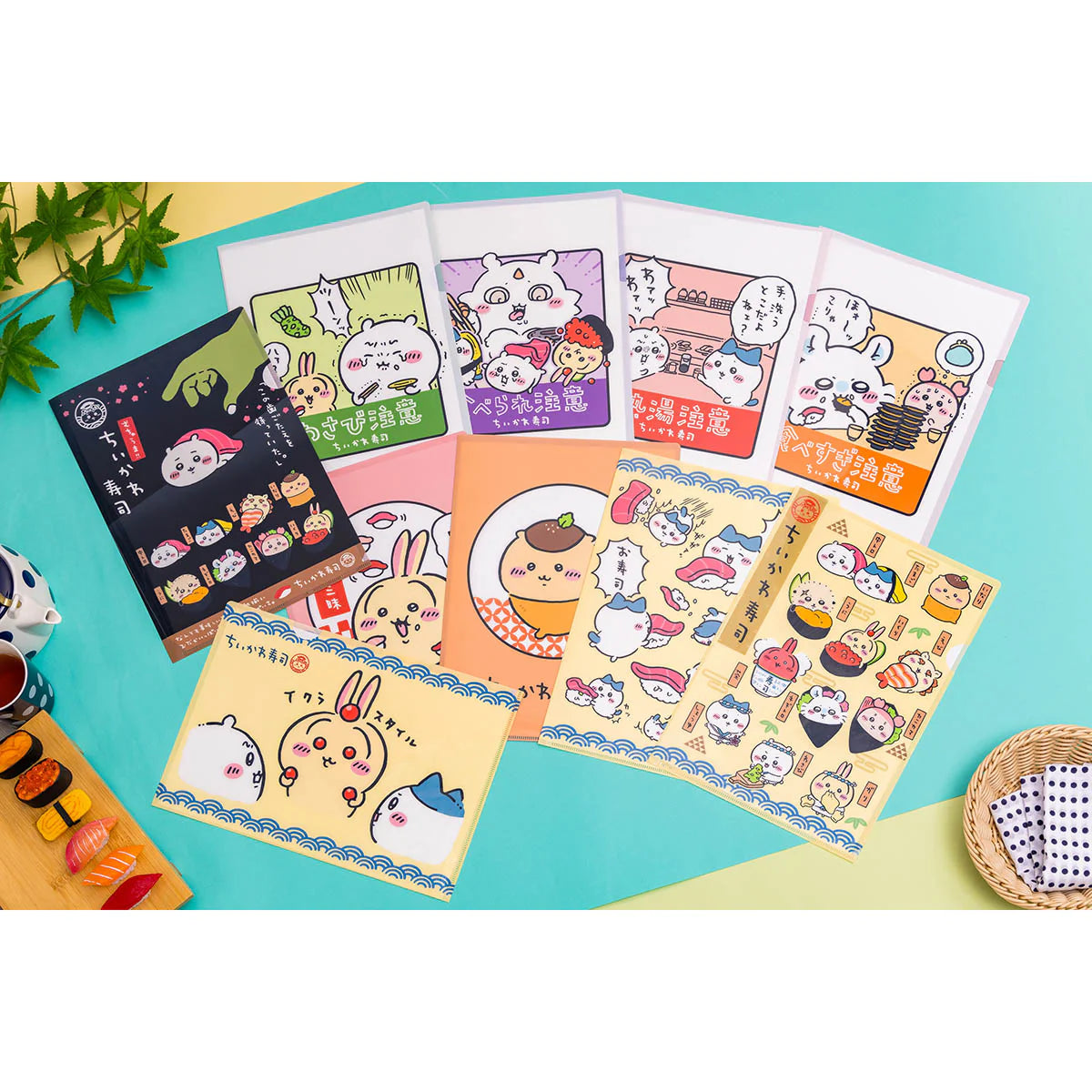 [Ready stock] Chiikawa Chiikawa sushi series ~ A4 file folder (attention for food) SCH0766