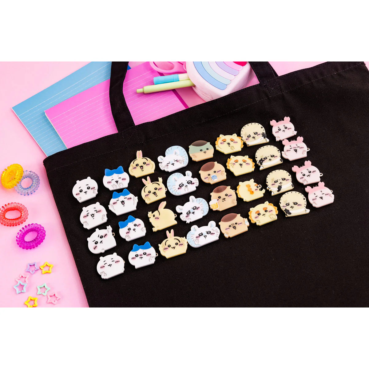 [In Stock] Chiikawa - Photo Posing Series ~ Big Head Doll Snap Pins (4-Piece Set; Momonga Flying Squirrel) SCH1002