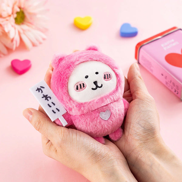 [準現貨][再販！約9月中旬到貨] ナガノNAGANO自嘲熊JOKE BEAR～ 舉「かわいい」牌JOKE BEAR 掛件公仔 SNA0179