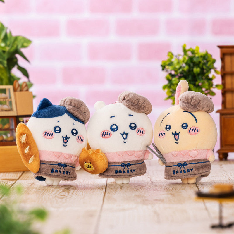[準現貨][約6月尾到貨]  ちいかわCHIIKAWA BAKERY系列-店員公仔吊飾 ハチワレ 小八SCH1225