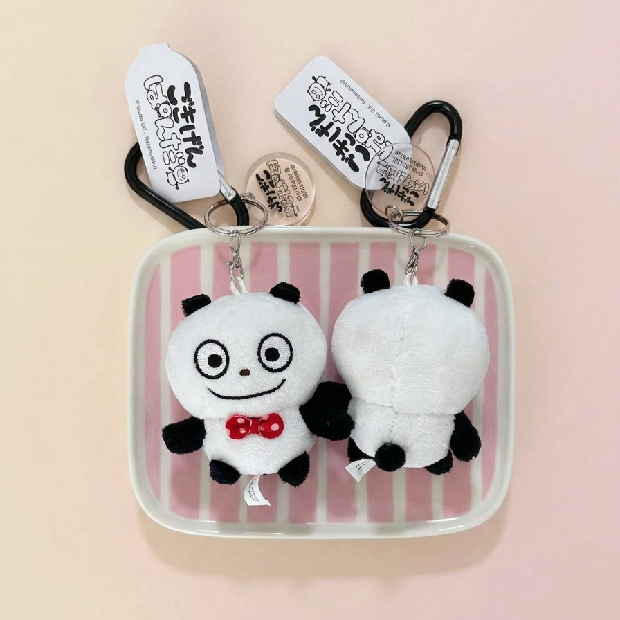 [現貨]西村裕二～スタジオUG-絨毛玩偶附爬山扣和小吊牌 GOKIGEN PANDA 開心熊貓  SUG0015