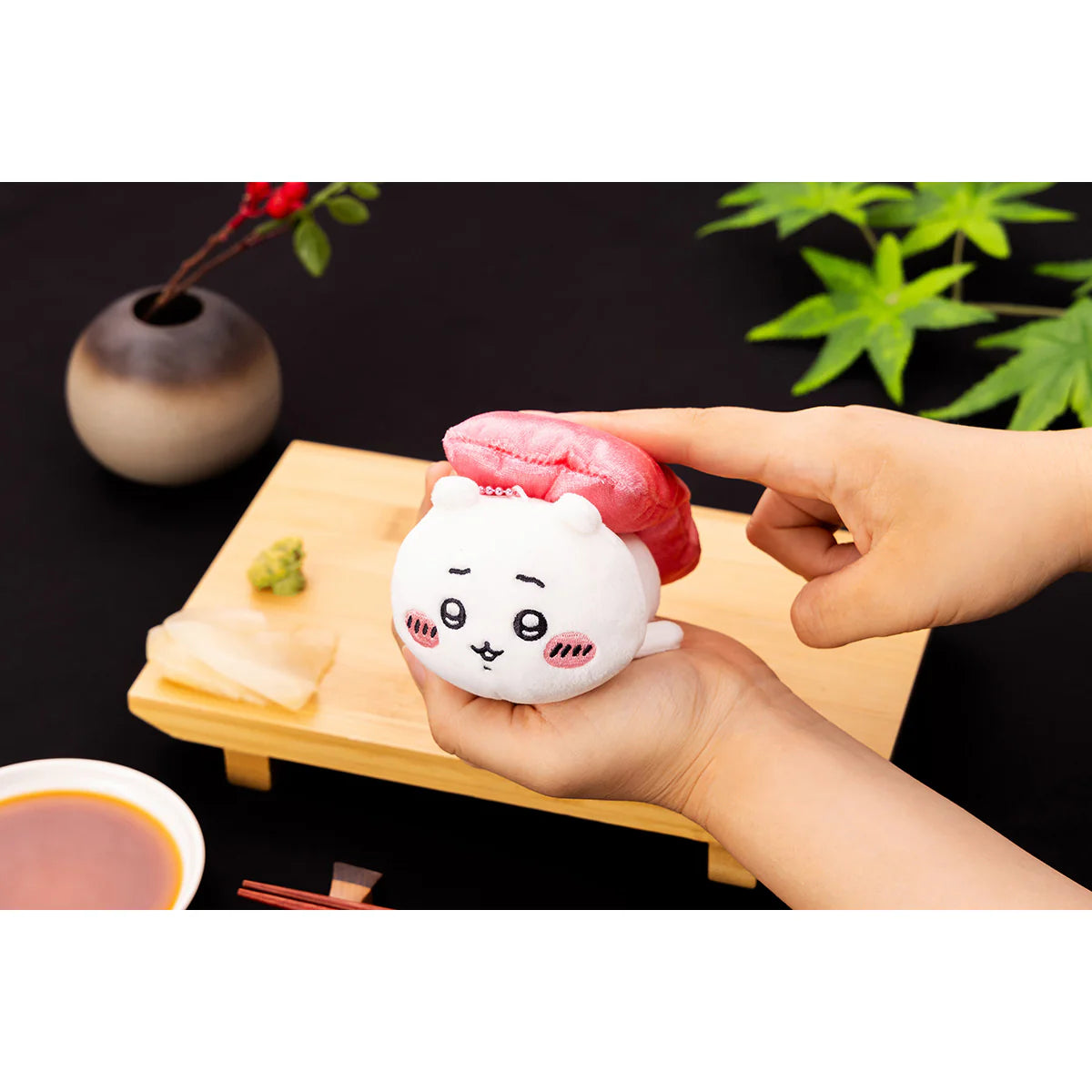 [Ready stock] Chiikawa Chiikawa Sushi Series ~ Doll Pendant Chiikawa Little Cute (中トロ) SCH0733