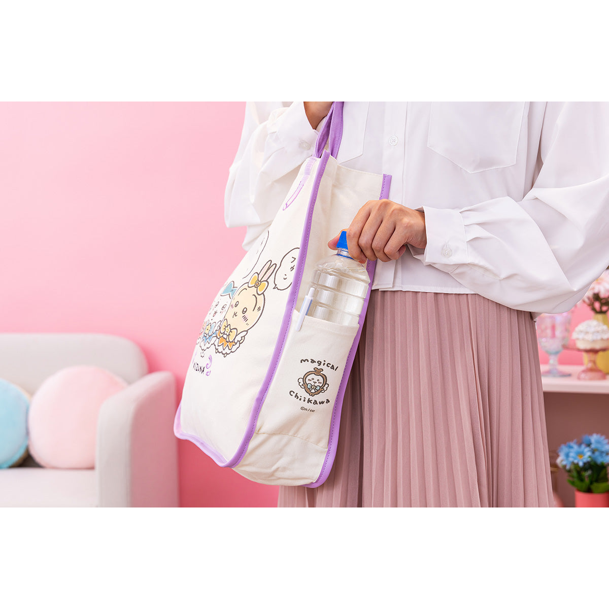 [Limited-Time Offer - In Stock] [Payme/AlipayHK/FPS Payment Required] Chiikawa Super Magical Girl Series - Tote Bag SCH0392