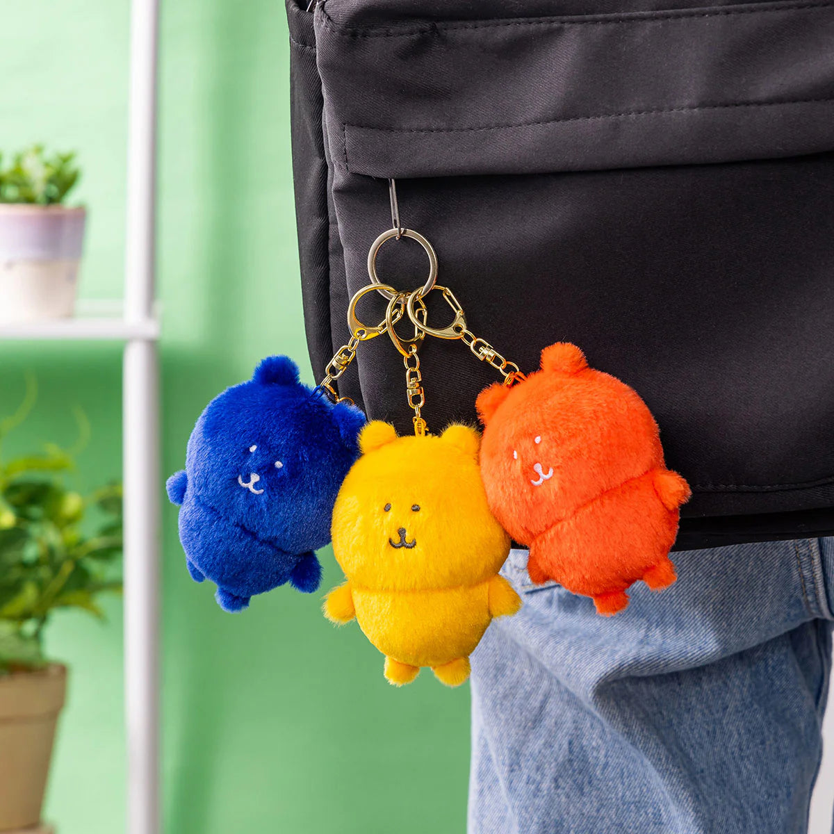 [現貨]ナガノNAGANO～彩色JOKE BEAR系列公仔吊飾（Pink） SNA0183