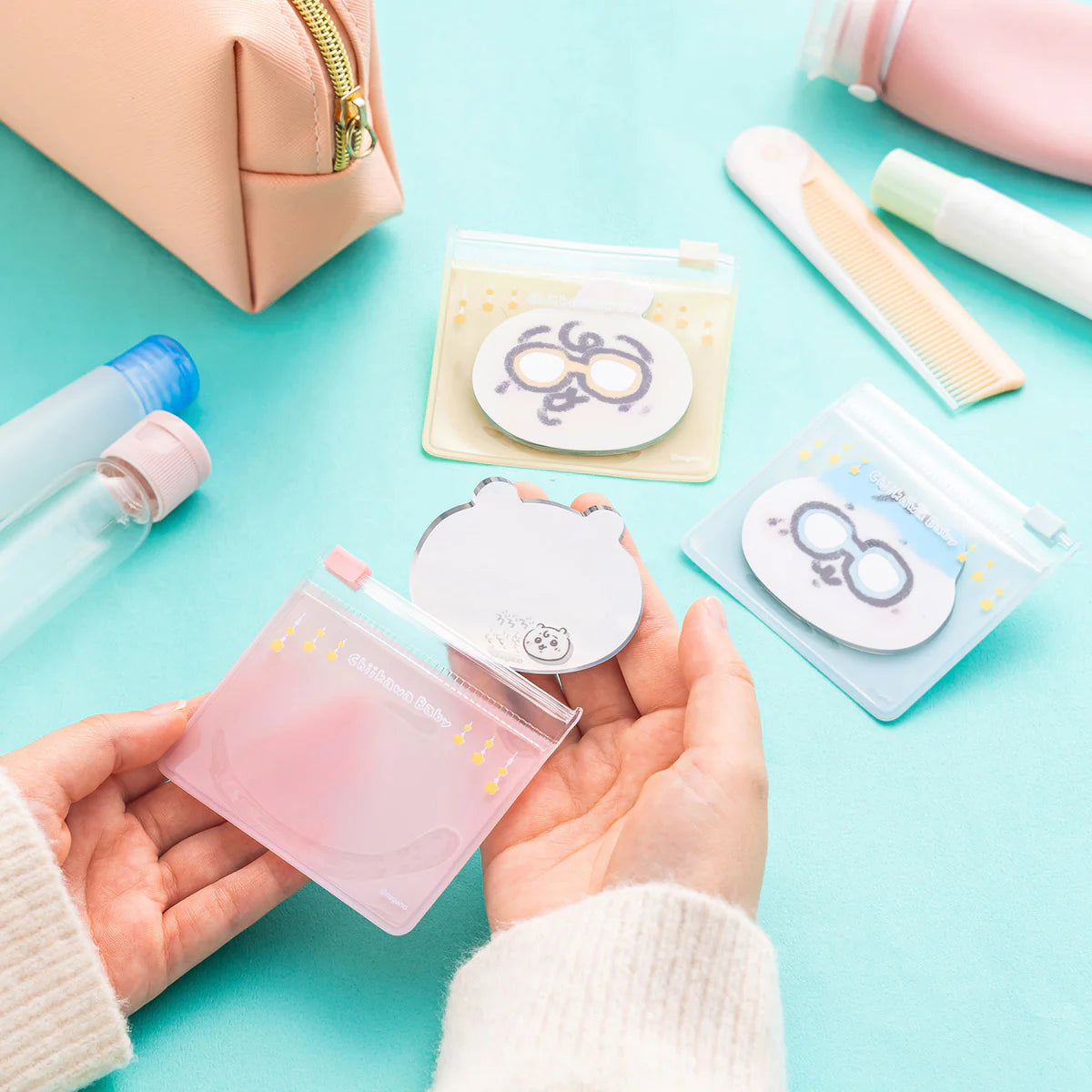 [準現貨] [限Payme/AlipayHK/FPS支付，2月尾到貨] ちいかわCHIIKAWA Baby- 隨身鏡子 ちいかわ小可愛  SCH1453