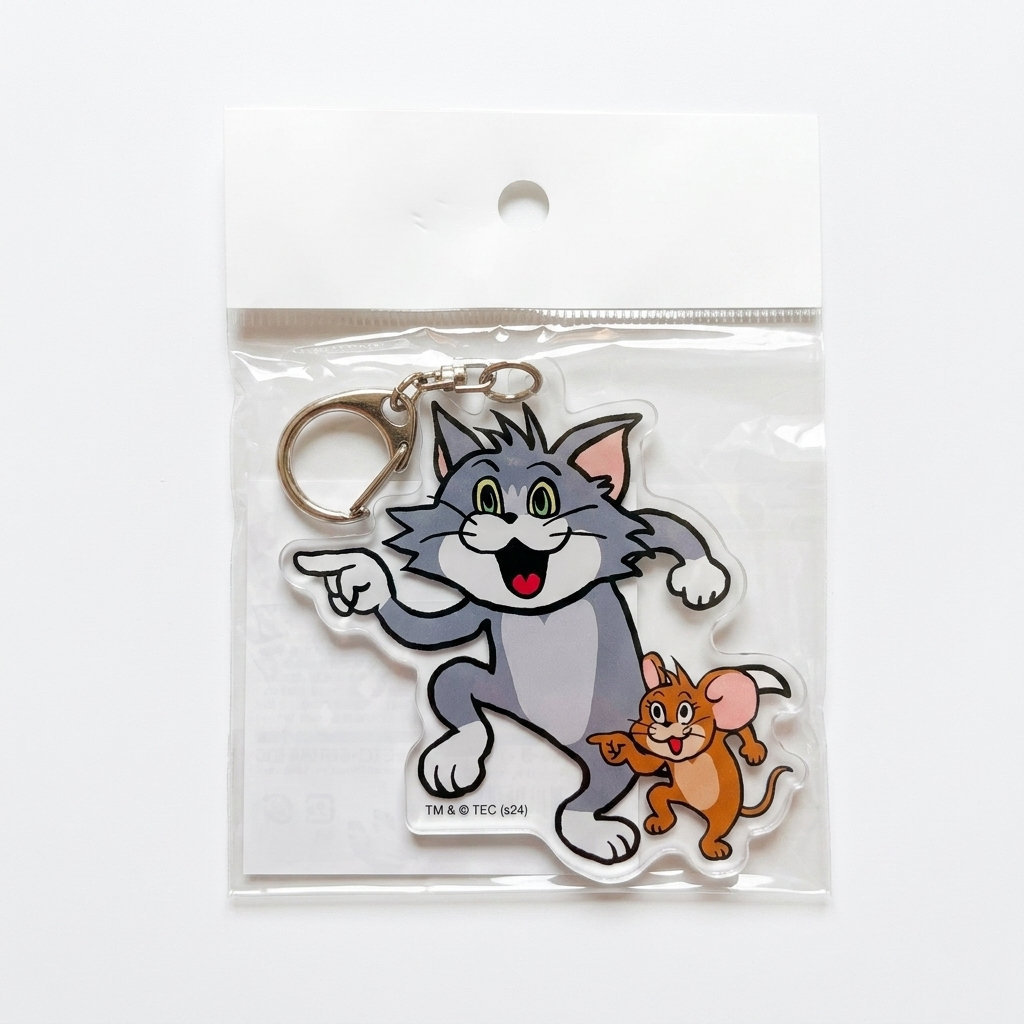 [現貨] Tom and Jerry - 85週年紀念Tom and Jerry日本展限定！くまみね仕事猫聯乘鎖匙扣  STJ0270
