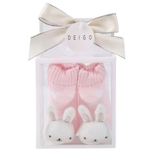 [現貨] 日本製 可發聲嬰兒襪仔禮盒～兔仔 SBK0020