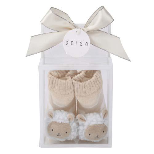 [現貨] 日本製 可發聲嬰兒襪仔禮盒～羊仔 SBK0021